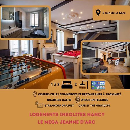 Mega Jeanne D'Arc Billard Baby Foot Logements Insolites Nancy Exterior foto